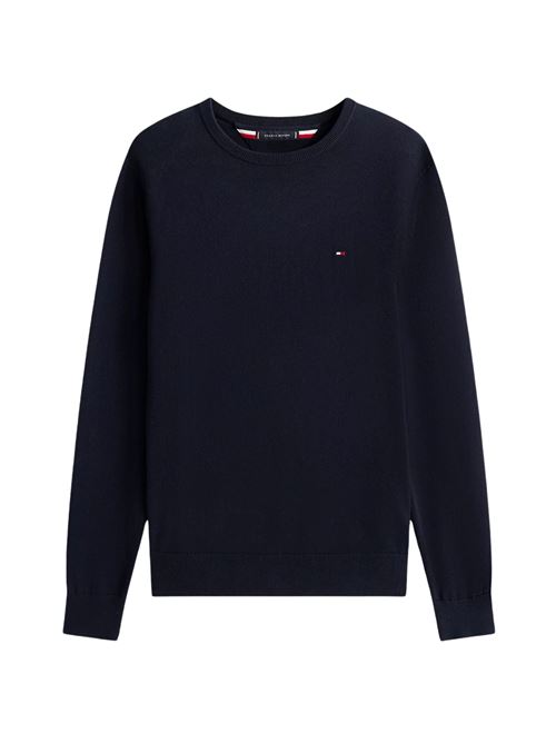Maglioncino uomo blu in cotone Tommy Hilfiger | MW0MW14748DW5